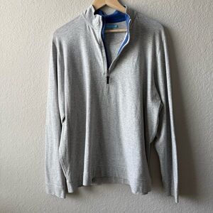 J. McLaughlin‎ Light Gray Zip-Up Sweater